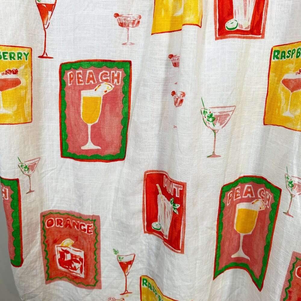 NWT Label of Love Linen Blend Cocktail Print Shirt/Dress Tunic Women's Sz Small - Picture 5 of 9